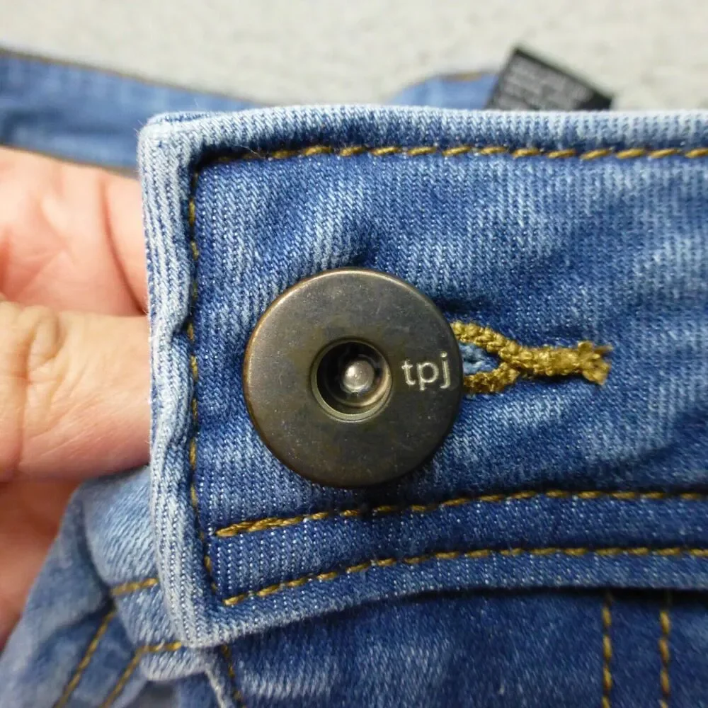 TPJ Jeans Mens 36x30 Slim (36x27) Stretch Light Wash Blue Comfortable Mid Rise